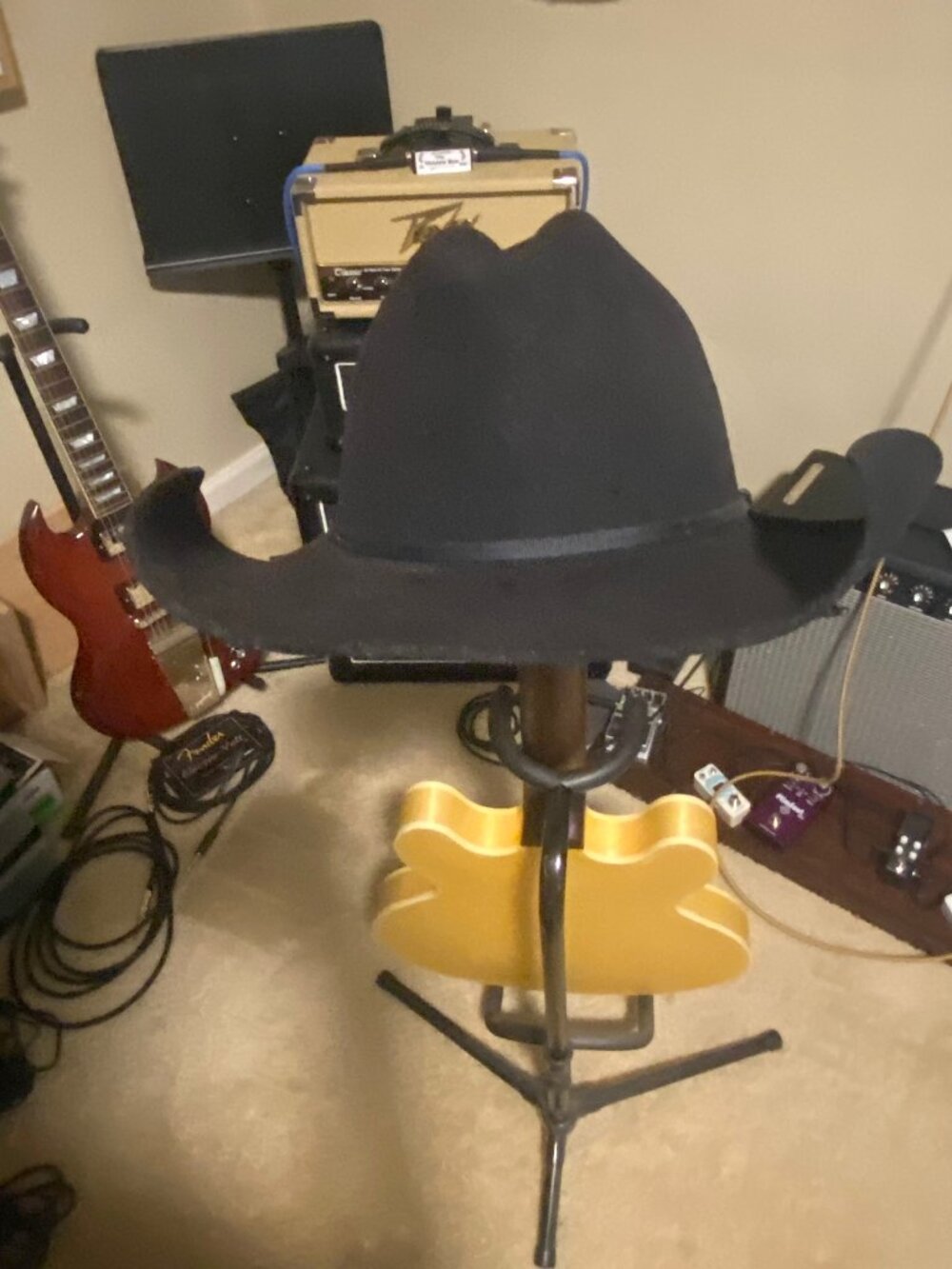 Rodeo King Black Men's Cowboy Hat - 7 1/4 - Custom Hand-Rolled Brim!